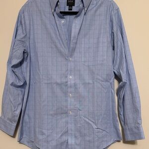 Jos. A. Bank Blue Checkered Button-Down Shirt